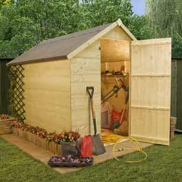 8' x 6' Billyoh Natural T and G Store Shed Wooden Shed